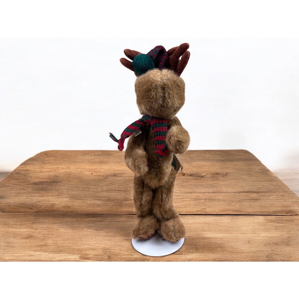 Boyd's Bear 18" Christmas Moose With Hat And Scarf 1985-1996 #1364 Retired